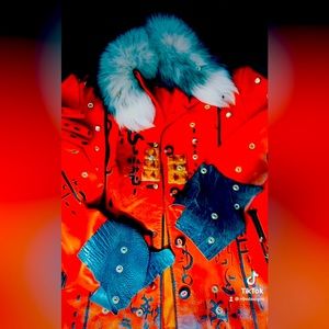 N.9 design signature leather fur jacket.. available in many colors